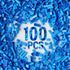 100 Piece Sky Blue Bricks Bulk - 12 Size Classic Building Blocks Compatible with Lego Parts (Color: Sky Blue)