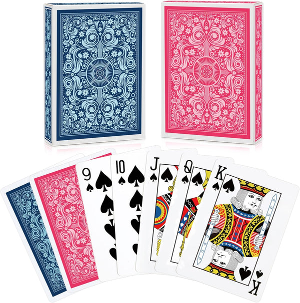 Playing Cards 2 Pack - 2 Decks of Professional Poker Cards for Game Night, Various Party Games