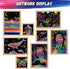 100 4-8 8-12 Scratch Art for Kids, Funtopia Sheets Rainbow Scratch Paper, Black Scratch Off Paper Craft Kits, School