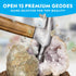 NATIONAL GEOGRAPHIC Break Open 15 Premium Geodes with Goggles, Learning Guide, Great STEM Science Toy