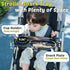 Universal Snack Tray for Stroller, Cup Holder Tray with Flexible Silicone Arm Gripper, Stays in Place Tray Attachment