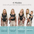 4-in-1 735 lbs, Infantino Flip Luxe Convertible Baby Carrier, Ergonomic Infant to Toddler Carrier, Updated Lumbar
