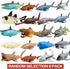 Animal,8 Inch Set(8 Pack Ocean Sea Rubber Bath Toy Random),Super Stretches Material TPR, Some Kinds Can Change Colour