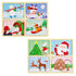 Mud Pie Kids 4 in 1 Holiday Puzzle, Santa, 7 1/2" x 10 3/4"