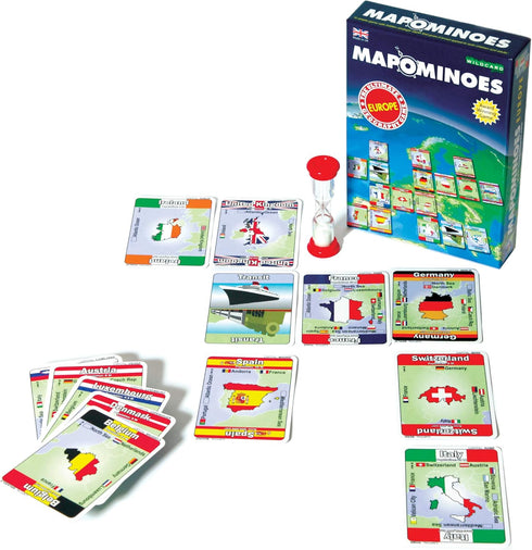 MAPOMINOES EUROPE – The Ultimate Geography Game for Kids, Teens, and Adults