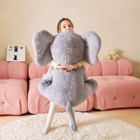 Giant Elephant Stuffed Animal Plush Toy, Large Jumbo 25" Cute Fluffy Plushie, Birthday Gifts for Kids