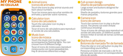 JOYIN Smartphone Toys for Baby, Remote Control Baby Phone with Music, Learning Toy for Infants and Kids