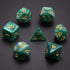 49 Pieces DND Dice Set - Polyester D&D Dice with 7 Pockets, 7 Sets for RPG DND MTG (D4, D6, D8, D10, D12, D20)
