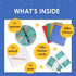 9+ Talking Tables Christmas Family Games Night, Six Games, After Dinner Party, Fun Travel Pocket Games for Kids, Card