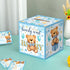 51 Spakon Pieces Bear Diaper Raffle Tickets with Box Blue for Baby Shower Supplies Game Decoration Gender Reveal Party