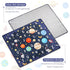 71x59 Baby Play Mat for Floor, GFU Non-Slip Thick One-Piece Infants Playpen Crawling Mat Blue, Foldable and Machine