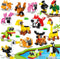30PCS Mini Animal Building Blocks Summer Party Favors for Kids 4-8 8-12