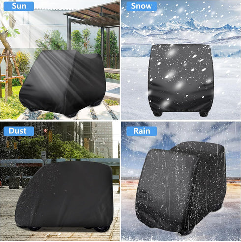 Kids Car Cover Waterproof Heavy Duty 300D Oxford Protector for Tesla Cyberquad, Large Ride On Truck Toys with Storage