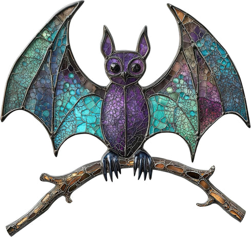 Wooden Puzzles for Adults, Stained Glass Bat Puzzles Animal Wooden Puzzles, Unique
