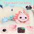 Tezituor Giant Axolotl Stuffed Animal with 4 Babies Inside, 31.5" Soft Realistic Plush Pillow Toy for Boys Girls