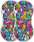 YEGAME Set 1 11 22 Inch Muslin Baby Burp Cloths of - Graffiti Super Absorbent Cotton Burping Rags Soft Baby Washcloths