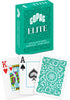 Copag Elite 100% Plastic Playing Cards, Poker Size (Standard) Jumbo Index Single Deck in Green