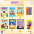 Gilprop 336pcs Christian Coloring Books with Crayons for Kids Easter Mini Coloring Book Bulk Religious Bible Story