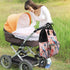 OUSIKA Backpack Daypacks Flower Birds Print Diaper Bag Multifunction Laptop Travel Large Nappy Bag, Black, One Size