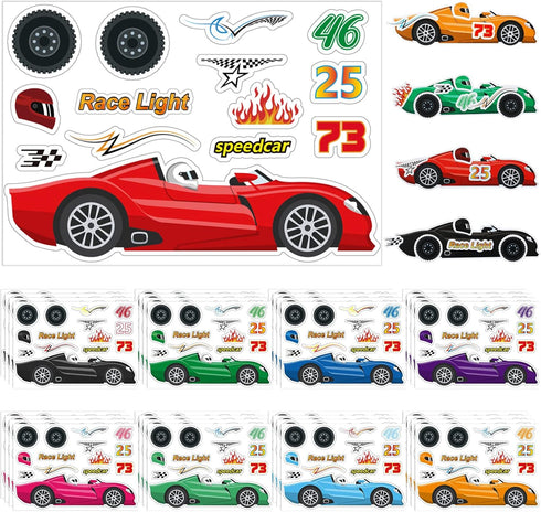 Geyee 36 Sheets Car Stickers for Your Kids Make Your Own Stickers