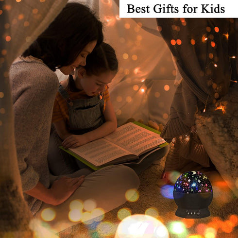 3 4 5 6 7 8 360 4 Bulbs 16 Night Light for Kids,Boys Toys for Year Old Boys,Star Projector Degree Rotation - LED Light