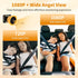 KOUENOM 2 7" 1080P Vision/150 View/360 Baby Car Camera for Kids, Ultrawide Split Screen, Dual Carseat Cameras with Auto