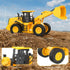 9-Channel 1:18 100-Minute Remote Control Wheel Loader Scale Construction Toy, Realistic Sounds & Lights, All-Terrain