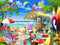 Vermont Christmas Company Beach Getaway Jigsaw Puzzle 550 Piece - Fully Interlocking & Randomly Shaped Pieces