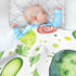 Qilmy Cozy 30 40 Inch Cute Snails and Cucumbers Baby Blanket for Boys Girls Kids with Soft Cotton, Cute Warm Nursery