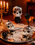 ONIMISC Set, 3 1 Skull Black Rose Flower Building in Gothic Horror Decor Botanical Artificial Flowers Collection Toys