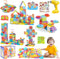 Pycoal Gears Building Blocks, STEM Educational Toys 234 PCS Gears Building Toys