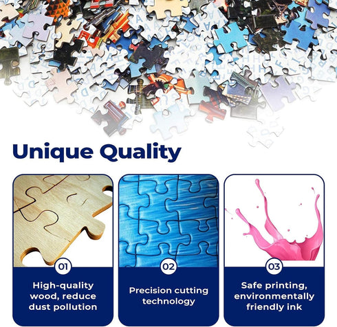 DALUOHAOQI 1000 1000 Puzzles for Adults Piece Puzzles Piece-Wooden Puzzles-Puzzle Hands-on Game-Family Decoration