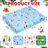 VitalCozy 4 52'' 28'' 8'' Pcs Christmas Crib Sheets Santa Claus Snowman Tree Light for Boys Girls x x Breathable