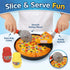 11 Set Playset PCS Pizza Party Toy Play for Kids, Pizza Pie Pretend Play Food - Slice and Serve Plastic Kitchen Cooking