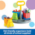 Learning Resources Create-a-Space Kiddy Center Trucks - 5 pieces, Kids Art Supplies Organizer, Storage Caddy for Kids,Crayon Organizer by Learning Resources
