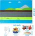 WATINC 35Pcs Vehicle Felt Story Board Set, 3.5Ft Preschool Transportation Themed Storytelling Kit for Kids