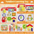 1-3 2-4Musical 12-18 1 HYES Montessori Busy Board for Toddlers Toy for Month Age, Early Educational Learning Birthday
