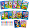 14 Pack Water Coloring Books, Reusable Water Doodle Book Toys, Educational Learning Kits Gifts for Toddlers