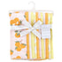 Hudson Baby Unisex Baby Cotton Flannel Burp Cloths Bundle, Citrus Orange, One Size by Hudson Baby