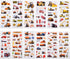 BEESTECH 400+ Cars and Truck Stickers for Kids, 24 Sheets Construction Stickers for Birthday Party Favors