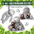 5 Set 13 Inch Mommy 4 Kasyat Pcs Sloth Plush Toy Sloth Stuffed Animal with Cute Baby Plushies in Zippered Belly
