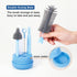 YOTIME Baby Bottle Brush, Travel Bottle Cleaner Kit with Extendable Silicone Bottle Brush, Nipple Cleaner Brush, Straw
