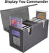 AFIING MTG Commander Card Storage Box - Fits 200 Double Sleeved Cards, 3-in-1 Card Deck Case, Strong Magnet Organizer