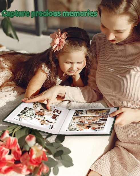 Photo Album 4x6 with 300 Pockets - Slip-in Picture Albums, Linen Cover Memory Book for Wedding and Family
