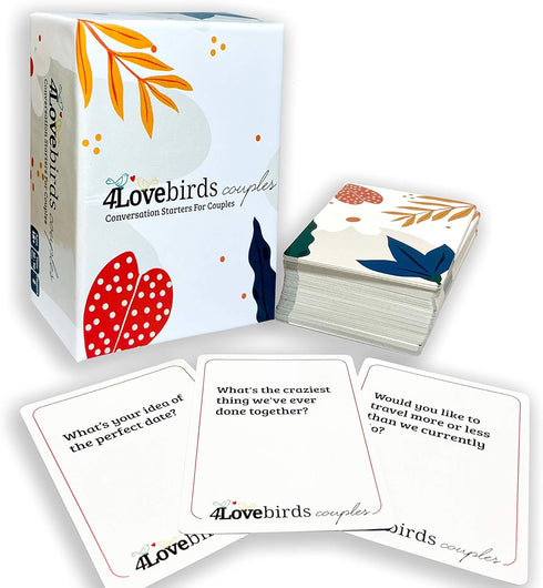 Couples Games – 100Pcs Conversation Starters for Couples – Easy to Play Date Night Games