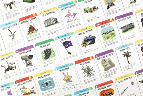 13+, 2-6 Blue Star Press: Grass is Greener - A Card Game of Neighborly Sabotage, Strategize & Scheme, Humorous Family