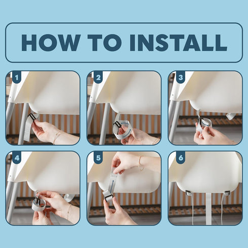 3 Today's Kids High Chair Straps Replacement Compatible with IKEA Antilop High Chair - Heavy Duty Point Harness Seat
