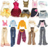 10 Sets 11 inch BARWA Doll Clothes for Monster Girl Doll Fashion Outfits Casual Tops Pants