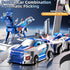2 1 4-6 6-12 Collision Transforming Dinosaur Car Toy, in Magnet Cars Transform into Dinosaur Toys, Fun Robot Dinosaur