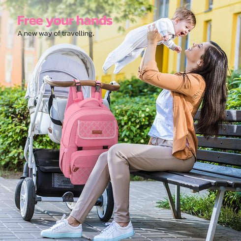 Bag,29L-45L Backpack 2 Maelstrom Large Diaper Expandable Diaper Bag for Kids/Twins Baby Stuff, with Removable Cross